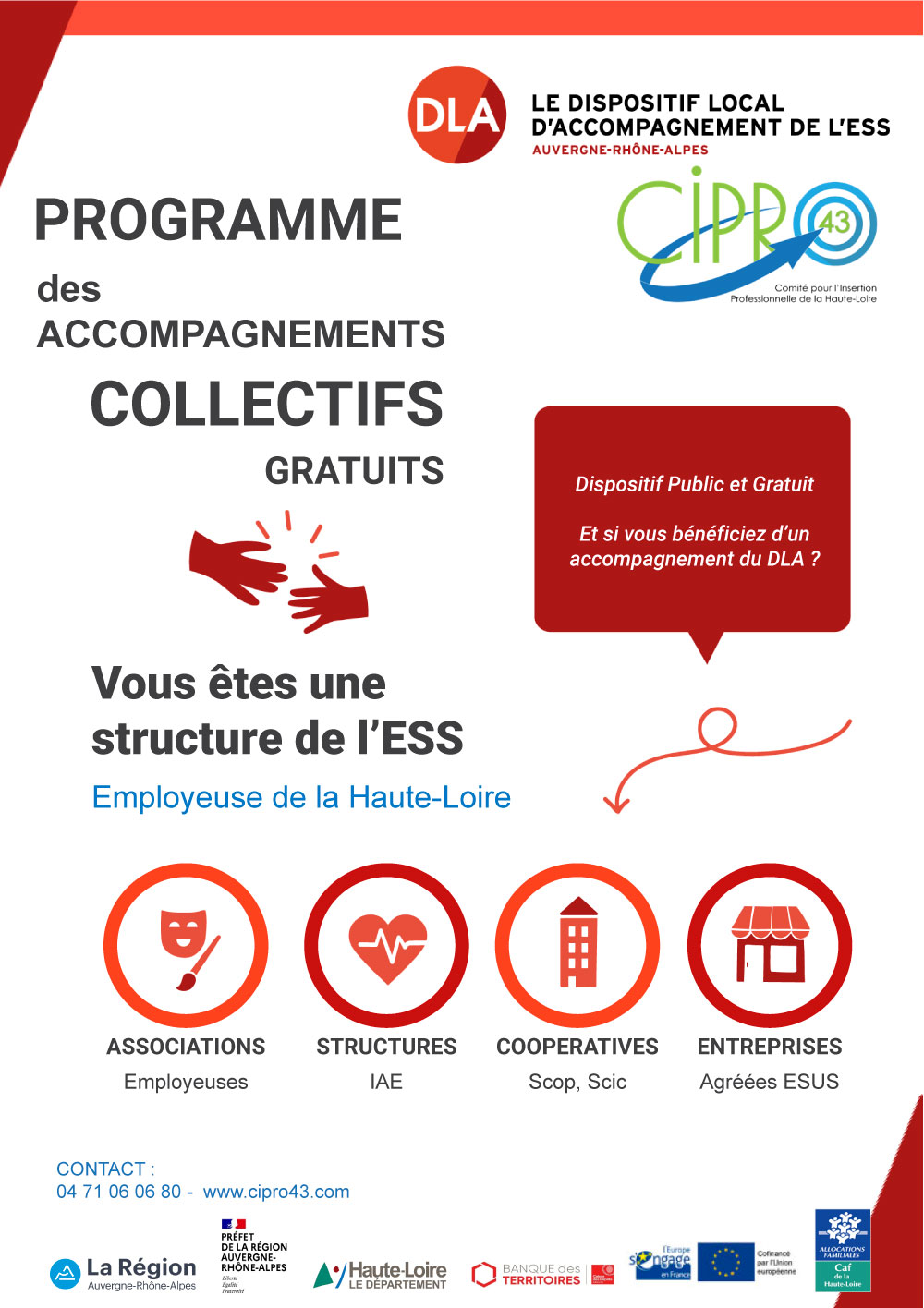 Lire la suite à propos de l’article Programme des ateliers collectifs – DLA