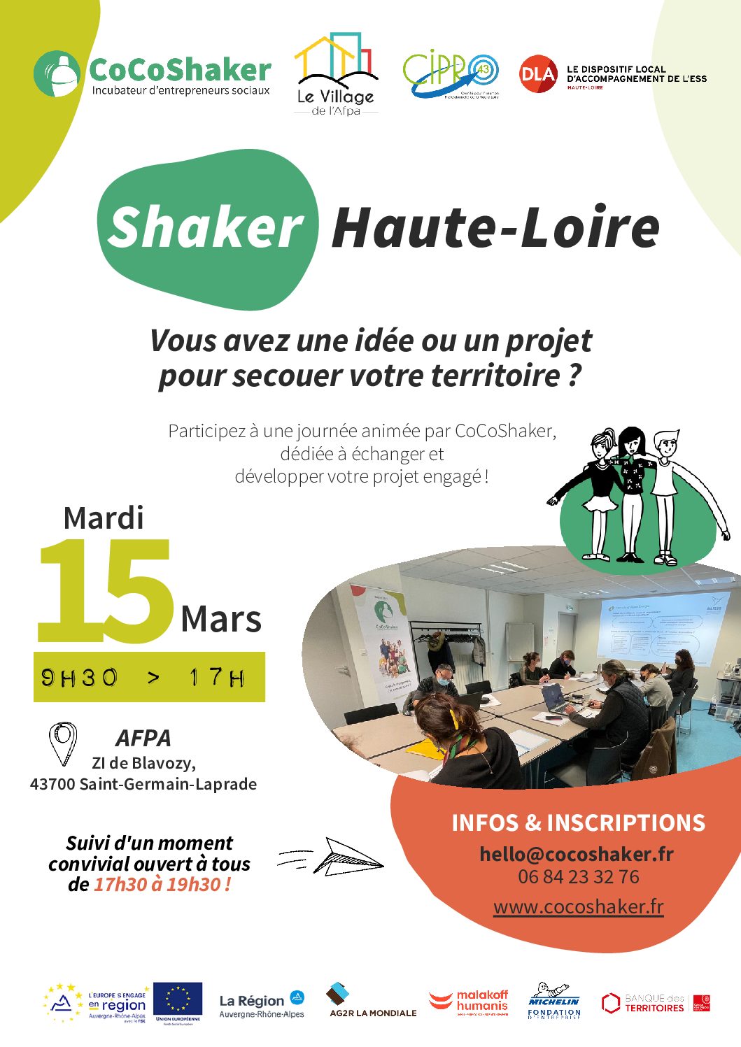Lire la suite à propos de l’article Shaker Haute-Loire le 15 mars 2022