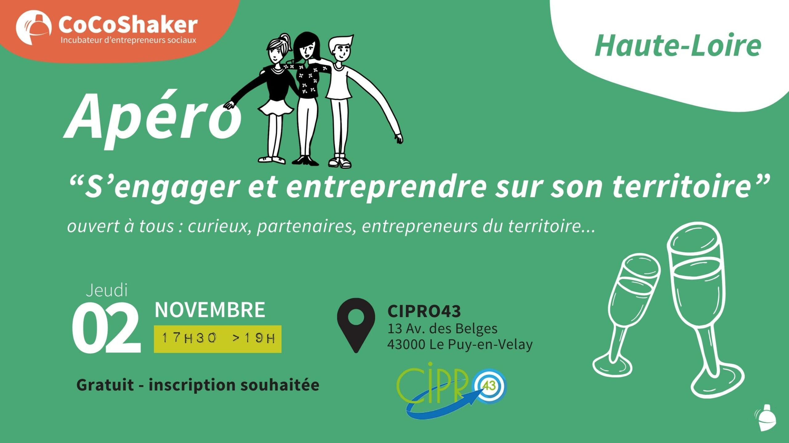 You are currently viewing Apéro : S’engager et entreprendre sur son territoire