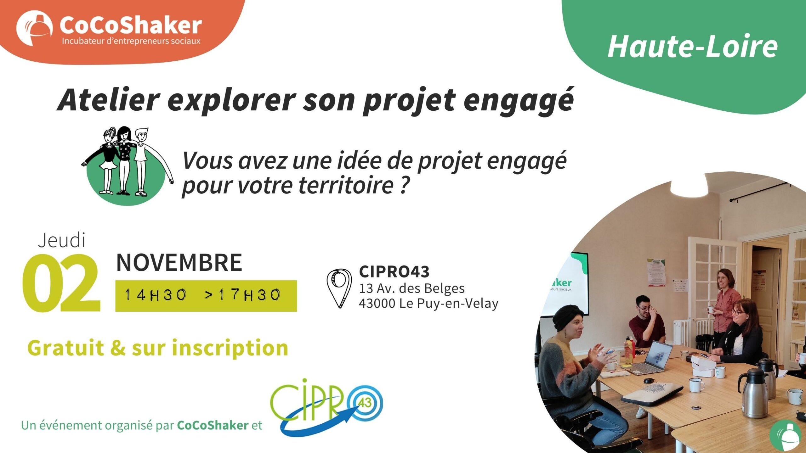 Lire la suite à propos de l’article Atelier explorer son projet engagé