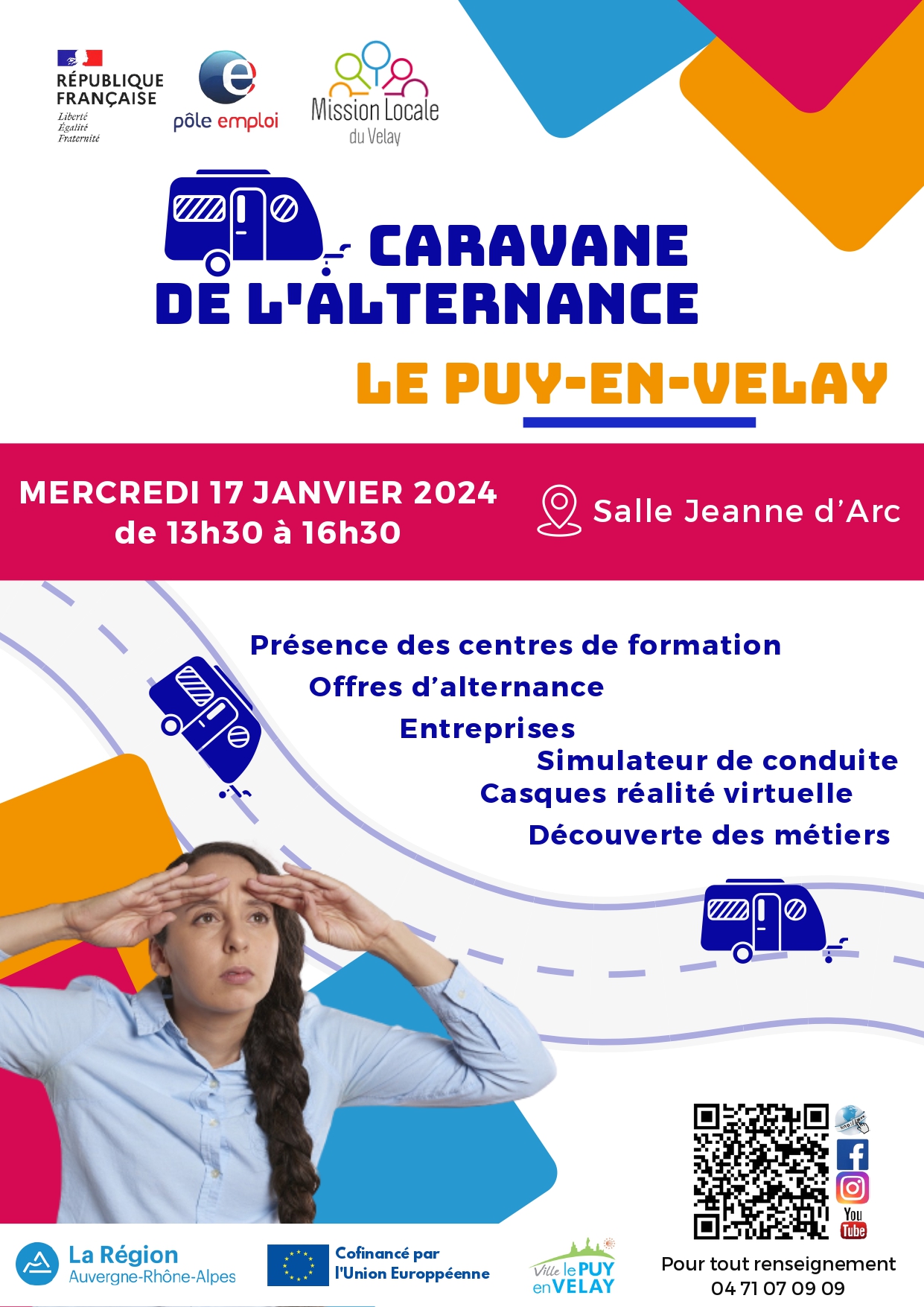 Lire la suite à propos de l’article Caravane de l’Alternance le mercredi 17 janvier 2024 au Puy en Velay